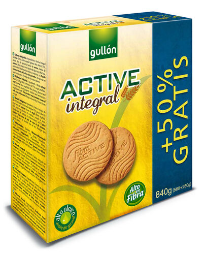 Galleta integral Gullón 560g +50% active