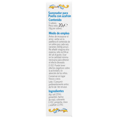 Paellero Carmencita 20g 5 sobres
