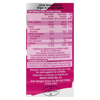 Leche Alipende Botella 1,5L Desnatada