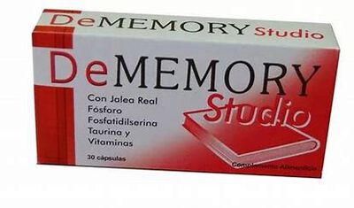 Complemento alimentaci&oacute;n Dememory Studio 30 c&aacute;psulas