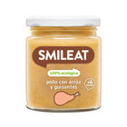 Alimento infantil ecol&oacute;gico con pollo arroz y guisantes Smileat 230 g