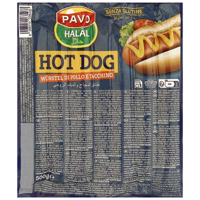 Salchicha Hot Dog 500 gr Pavo