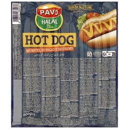 Salchicha Hot Dog 500 gr Pavo