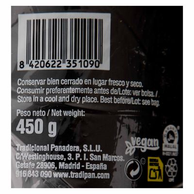 Pan de molde centeno Tradipan 450g