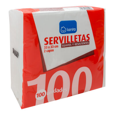 Servilletas Lanta 100 uds doble capa