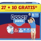 Pañal pants dodot con 27 más 10 unidades talla 6