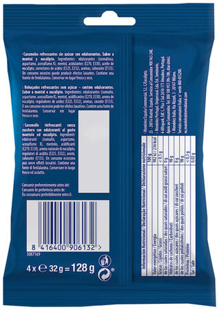 Caramelos sin az&uacute;car a&ntilde;adido Halls p4 eucalipto