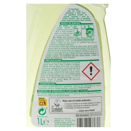 Limpiahogar aroma tomillo y laurel Lanta 1l