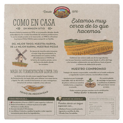 Pizza bianca Casa Tarradellas 400g 4 quesos