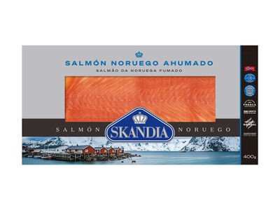 Salmón noruego ahumado skandia 400g