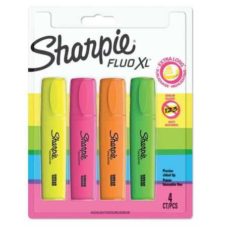 Marcador fluor XL Sharpie 4 uds Color