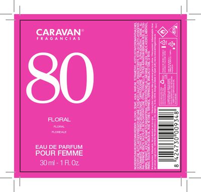 Eau de toilette Caravan mujer 30ml n&ordm;80