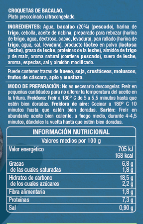 Croquetas Alipende 400g bacalao