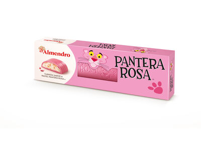 Turr&oacute;n de praline sabor Pantera Rosa el Almendro 146g