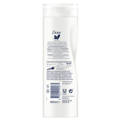 Body milk Dove 400ml para piel seca