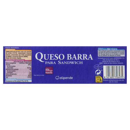 Queso barra Alipende