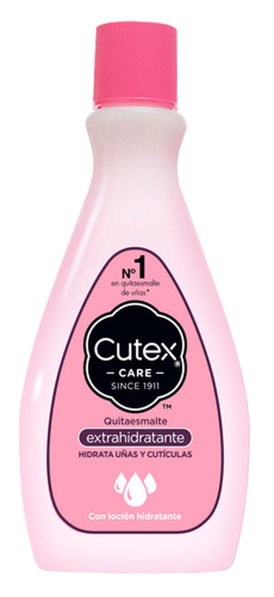Quitaesmalte Cutex 200ml extrahidratante con loción hidratante
