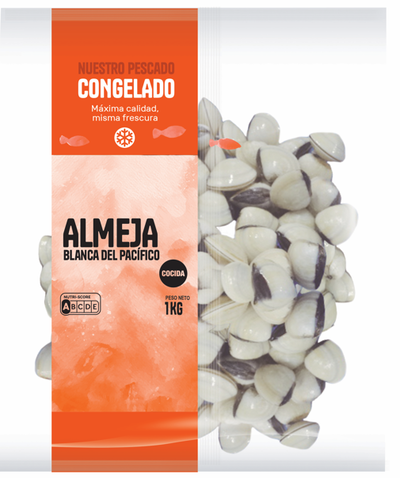 Almeja blanca del Pac&iacute;fico cocida 1K