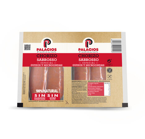 Chorizo oreado Palacios pack 2 de 100g