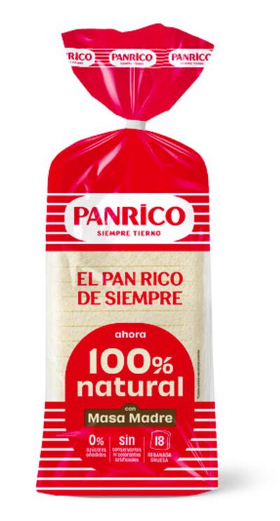 Pan molde Sin corteza 450g 100% Natural