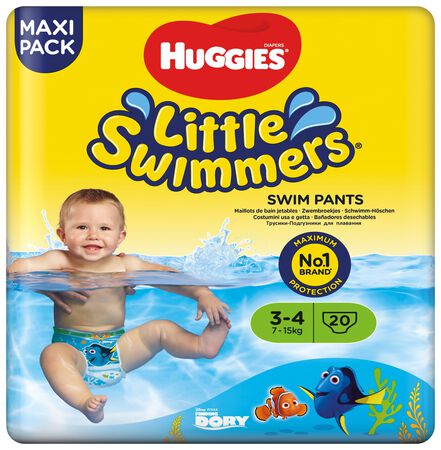 Pañales bañador Huggies Little Swimmers 7-15kg 20 uds