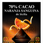 Chocolate negro 70% cacao y naranja sanguina de Sicilia Lindt 100g