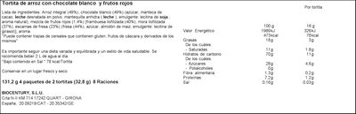 Tortitas arroz choco blanco y frutos rojos Bicentury 131g