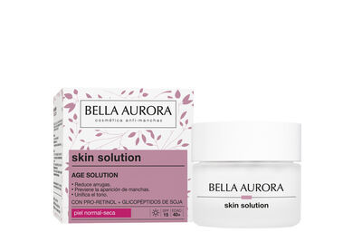Crema d&iacute;a con pro retinol y glicop&eacute;ptidos de soja para piel normal o seca Bella Aurora 50ml