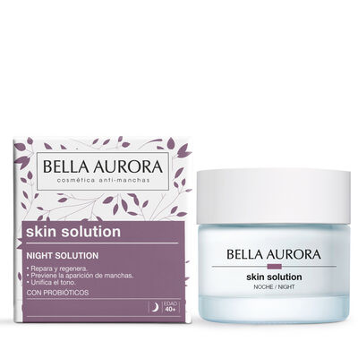 Crema noche con probi&oacute;ticos Bella Aurora 50ml Skin Solution