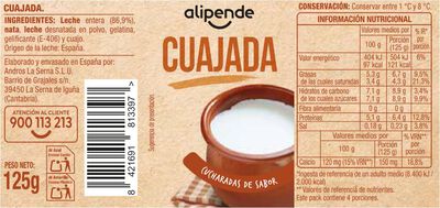 Cuajada Alipende pack 4 125g natural