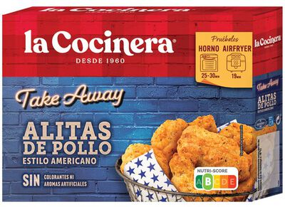 Alitas de Pollo Estilo Americano, Crujientes y Jugosas, La Cocinera 400g
