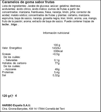 Golosina osito de oro con pica-pica Haribo 120g