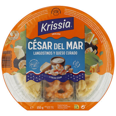 Ensalada con sabor c&eacute;sar del mar Krissia 150g