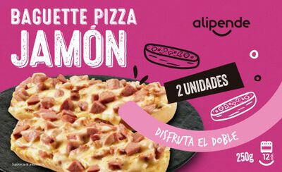 Baguette pizza Alipende 250g jam&oacute;n