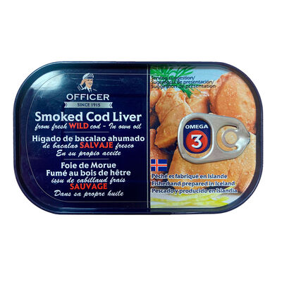 Higado de bacalao Officer ahumado 120g