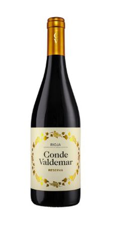 Vino tinto D.O Rioja reserva Conde Valdemar 75cl