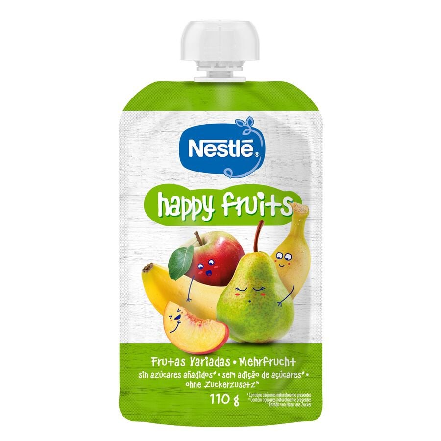 Pouch Nestle happy fruits desde 12meses 110g