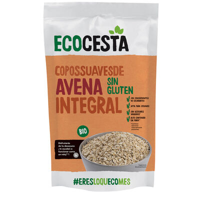 Copos avena integrales sin gluten bio Ecocesta 500g
