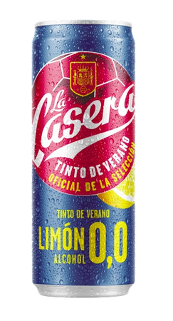 Tinto de verano sin alcohol La Casera 33cl lata lim&oacute;n