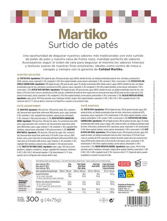 Paté Martiko 300 gr Surtidos