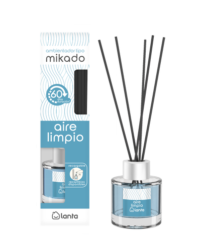 Ambientador tipo mikado Lanta 50ml aire limpio
