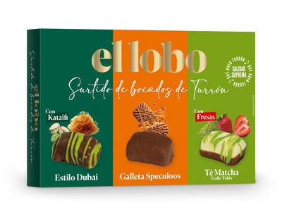 Surtido de bocados de Turrón El Lobo 162g