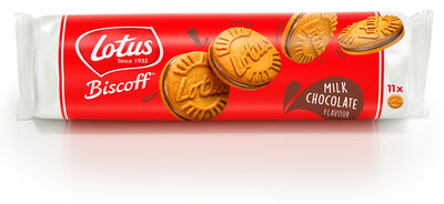 Galleta rellena de chocolate con leche Lotus 110g