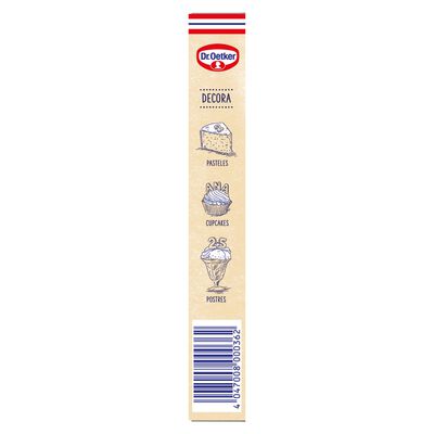 Letras y números de chocolate para repostería Dr Oetker 60g