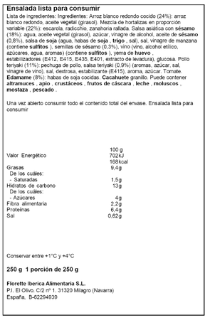 Ensalada fresca Florette 250g Jap&oacute;n