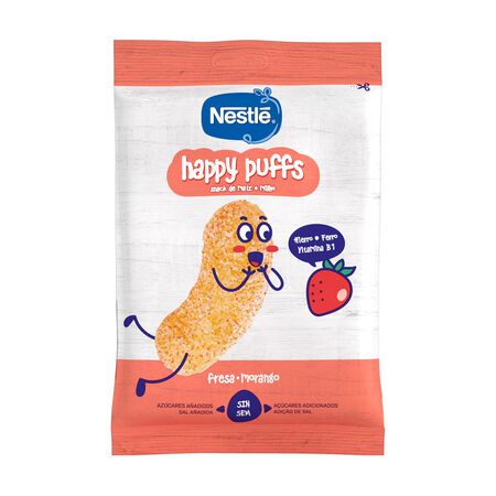 Snack infantil Nestlé happy puffs fresa 28g