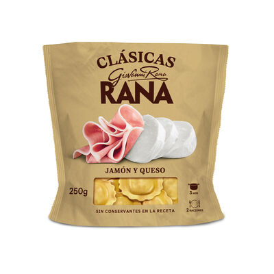 Pasta fresca tortellini jamon y queso Rana 250g jamon y qu