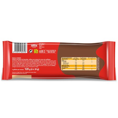 Galletas rellenas Nocilla 120g original