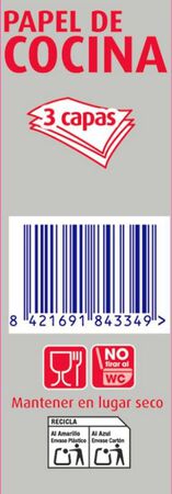 Papel de cocina Lanta pack-3 super absorbente