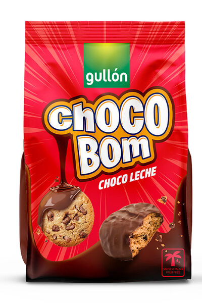 Galletas de chocolate con leche chocobom Gullón 200g